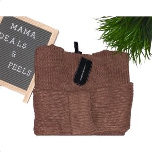 Moon & Madison Rosewood Long Sleeve Hood Sweater